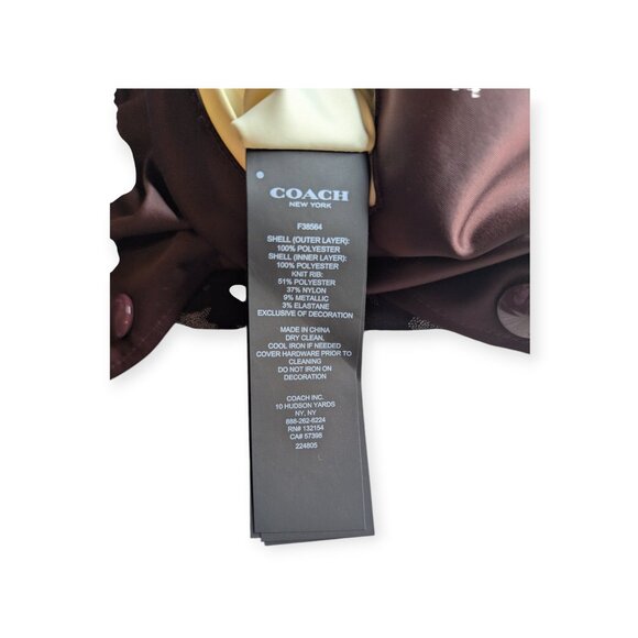 Coach Reversible Cloud Souvenir Jacket Snap Button Closure Women's Size Medium - Picture 11 of 16